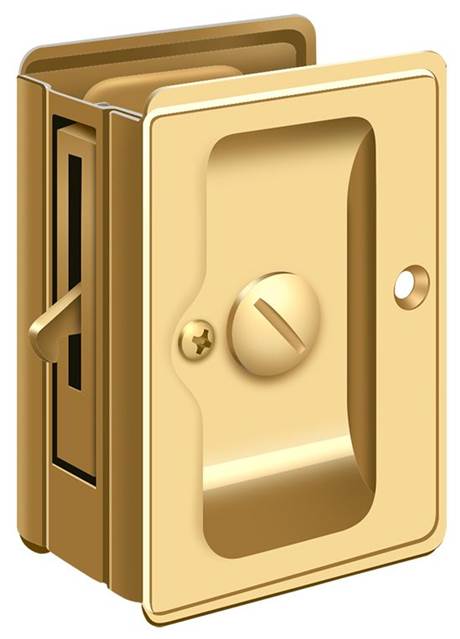 Antique Brass Deltana HD Heavy-Duty SDLA325-US5 Privacy Door Pocket Lock 
