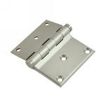 DeltanaDHS3035Half Surface Brass Hinge Plain Bearing Square Corners 3 in. x 3-1/2 in.