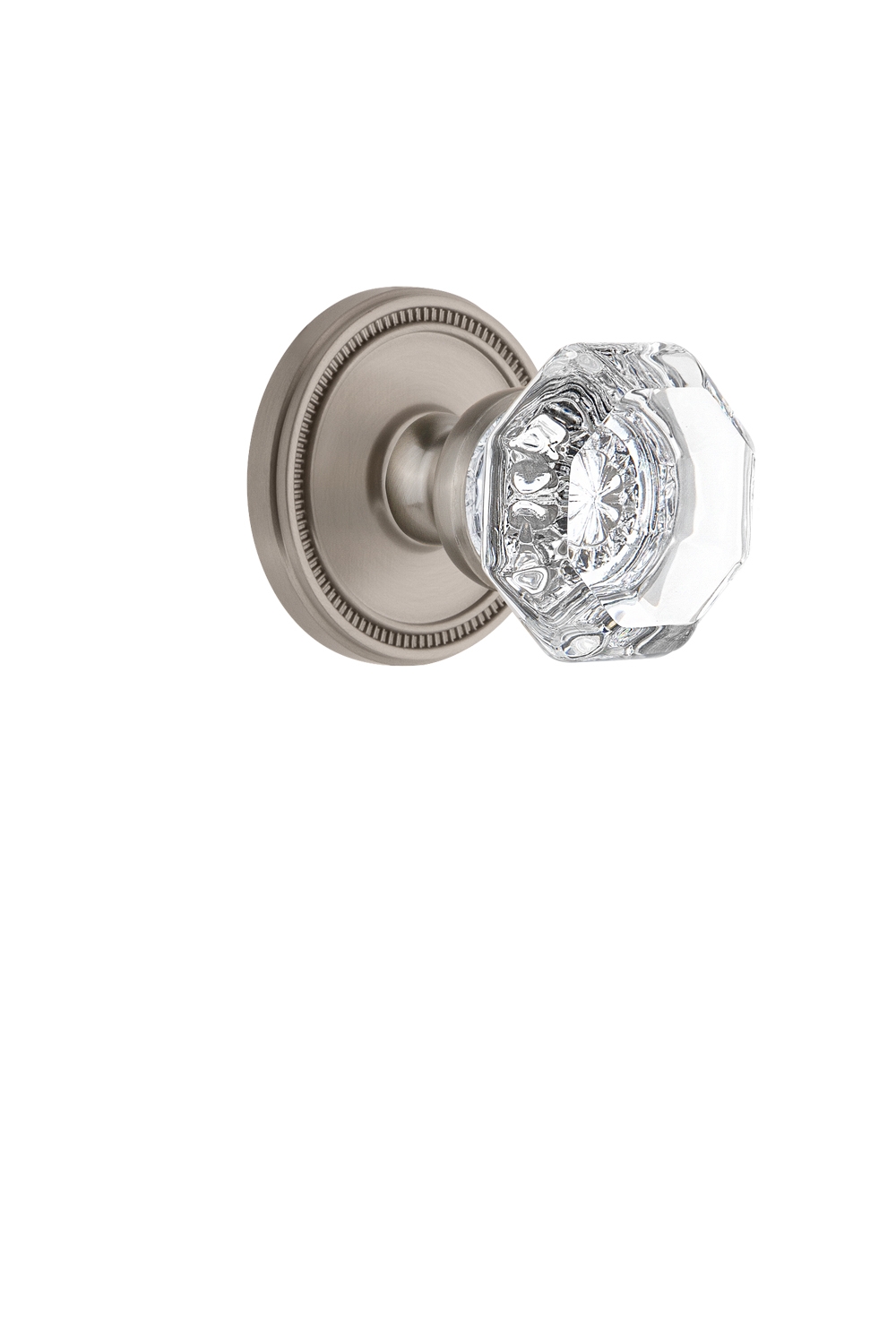 Grandeur 809457 Soleil Rosette Dummy with Chambord Crystal Knob in Timeless Bronze 