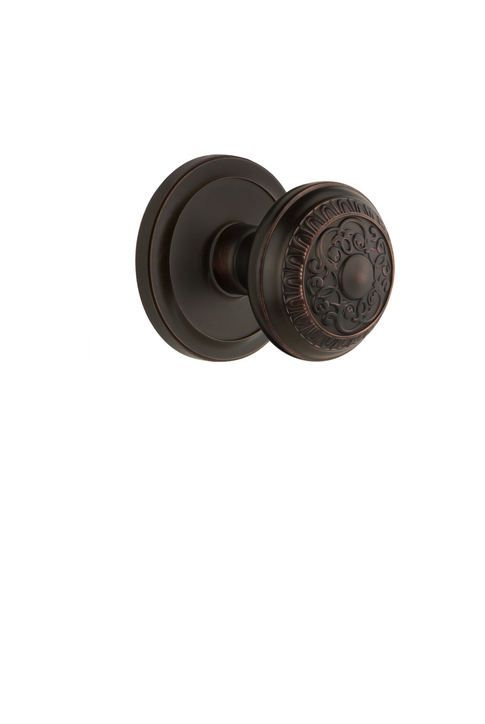 Grandeur Circulaire Rosette Dummy with Windsor Knob in Timeless Bronze -  809939