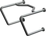 ASI3434Stainless Steel Straddle Grab Bar 1-1/4 in. O.D. Exposed Mounting