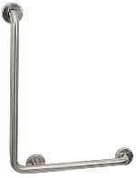 ASI3704Stainless Steel Grab Bar with 90 Degree Bend 1-1/4 in. O.D. Snap Flanges 16 in. x 32 in. 