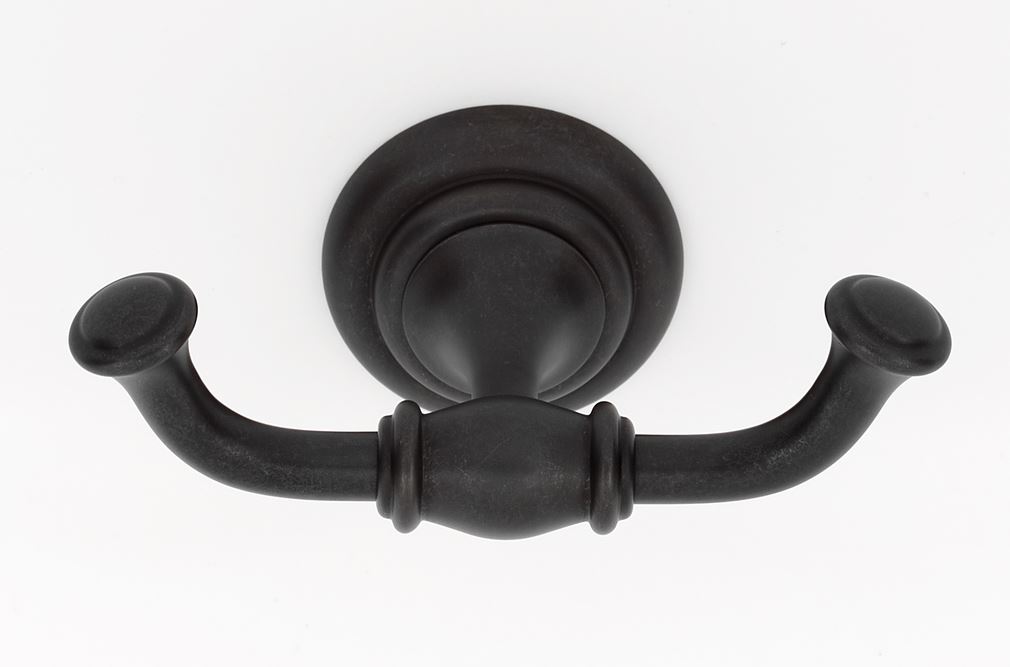 Alno Charlie's A6784-CHBRZ Double Robe Hook - Chocolate Bronze