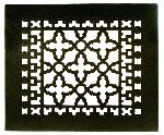 AcornGR1BG-DCast Iron Decorative Grille 10 in. x 8 in. with Holes