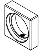 INOXEC-S420COLSquare Mortise Cylinder Collar Ring