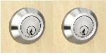 INOX RD120-FR Deadbolt Double Cylinder Round Solid Cast Escutcheon UL Fire Rated
