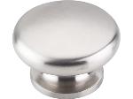 Top KnobsSS19Stainless Steel Flat Round Knob 1-1/2 in. Brushed Stainless
