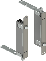 Hager291DAutomatic Flush Bolt Set for Wood-Covered Composite Doors