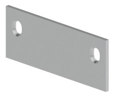 Hager336EDoor Edge Filler Plate Square 1-3/4 in. x 4-1/2 in. Primed Steel