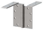 HagerBB1195Full Mortise Non-Ferrous Anchor Hinge Heavy Weight Ball Bearing 5 in. x 4-1/2 in. 1 e