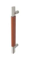 RockwoodRM6230Flat Oval Pull w/ Leather Grip (3/4 in. x 1-1/2 in.) and 1 in. Round Posts